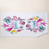  Hallo zomertijd Strandlaken (Voorkant)