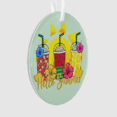 hallo zomertrilling tropische vruchten smoothie ornament (voorkant)