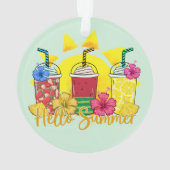 hallo zomertrilling tropische vruchten smoothie ornament (achterkant)