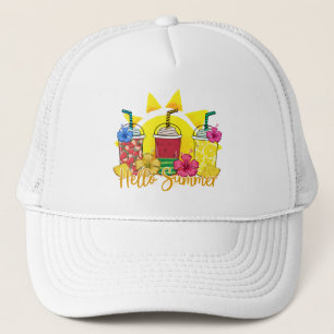 hallo zomertrilling tropische vruchten smoothie trucker pet
