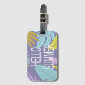 hallo zomertropisch Bagagelabel (Voorkant (verticaal))