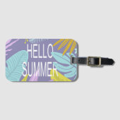 hallo zomertropisch Bagagelabel (Voorkant (horizontaal))