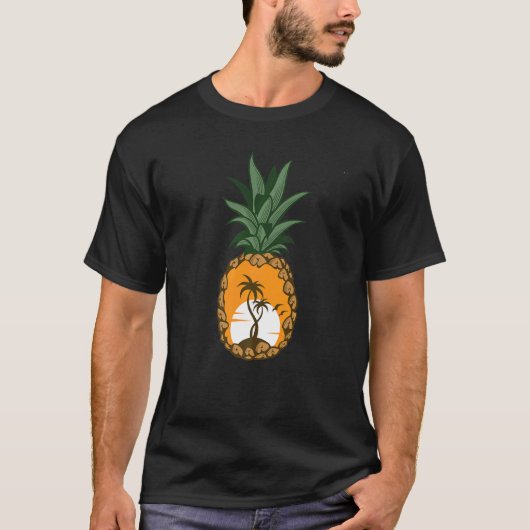 hallo zomervakantie anananas Zonnestrand Mannen Ki T-shirt (Voorkant)