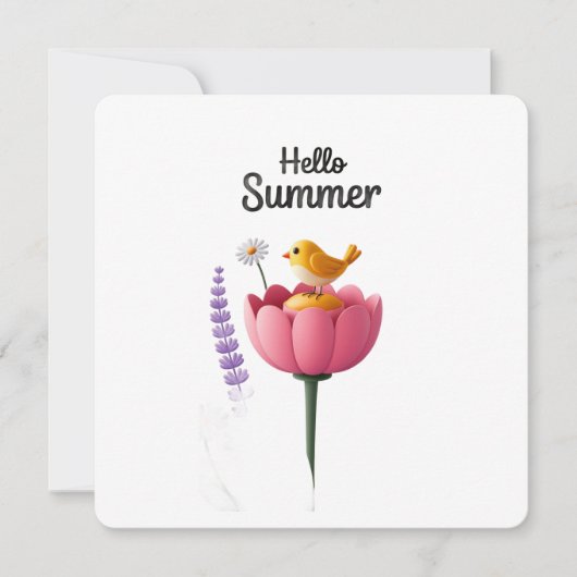 Hallo zomervakantie kaart (Voorkant)