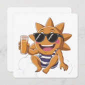 hallo zomervakantie kaart (Voorkant / Achterkant)