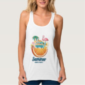 hallo zomervakantie met Zee Tanktop (Voorkant)