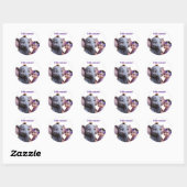Hallo zomervakantie ronde sticker (Vel)