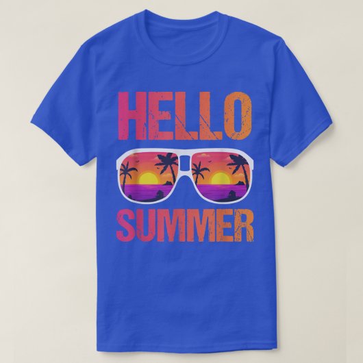 hallo zomervakantie t-shirt (Design voorkant)