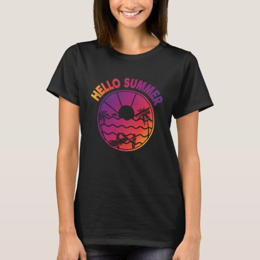 hallo zomervakantie t-shirt (Voorkant)