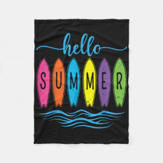 Hallo Zomervakantie Vibes Shirt - Summer Beach S Fleece Deken