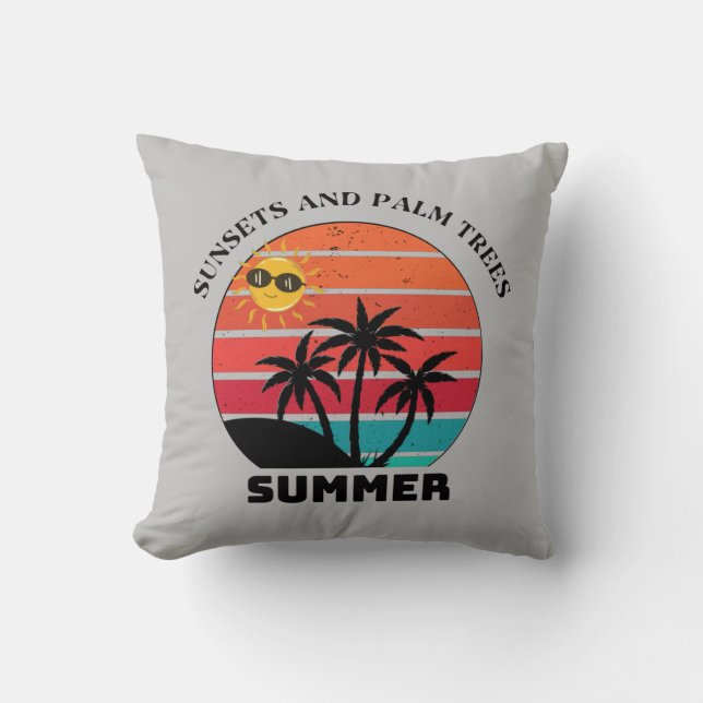 hallo zomervakantiestrand kussen (Voorkant)