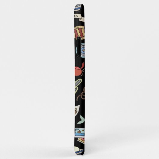 hallo zomervakantiestrand Nautical Fun Tropic Case-Mate iPhone Case (Achterkant/rechts)