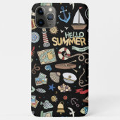 hallo zomervakantiestrand Nautical Fun Tropic Case-Mate iPhone Case (Achterkant)