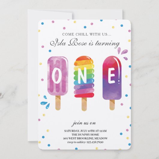 Hallo Zomerverjaardagsfeestje Kaart (Voorkant)