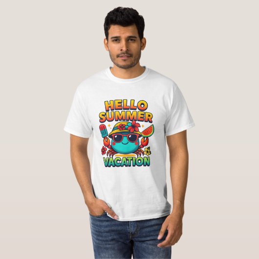 Hallo Zomervibes T-shirt (Voorkant volledig)