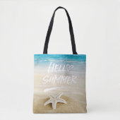 hallo zomerzonnige strand tote bag (Voorkant)