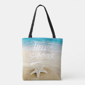 hallo zomerzonnige strand tote bag (Achterkant)