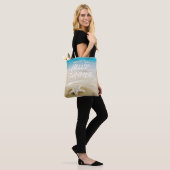 hallo zomerzonnige strand tote bag (Op model)