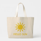 Hallo Zon Grote Tote Bag (Achterkant)