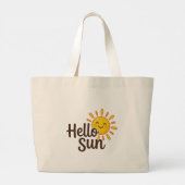 Hallo Zon Grote Tote Bag (Achterkant)