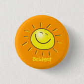 hallo zon ronde button 3,2 cm (Voorkant)