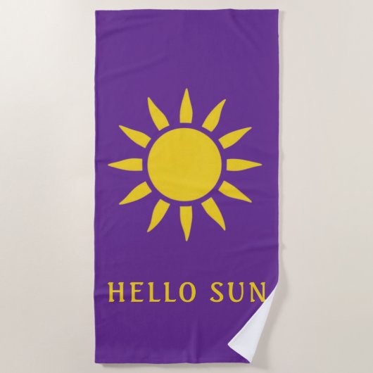 Hallo Zon Strandlaken (Voorkant)