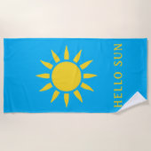 Hallo Zon Strandlaken (Voorkant)