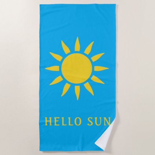 Hallo Zon Strandlaken (Voorkant)