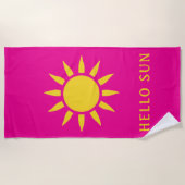 Hallo Zon Strandlaken (Voorkant)