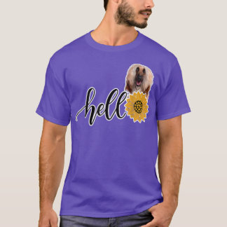 hallo Zonnebloem Afghaanse hond 2 T-shirt