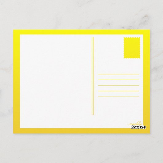hallo zonnebloem briefkaart (Achterkant)