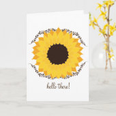 hallo zonnebloem kaart (Gele Bloem)
