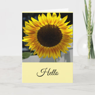 Hallo Zonnebloem Kaart
