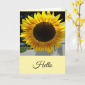 Hallo Zonnebloem Kaart (Gele Bloem)