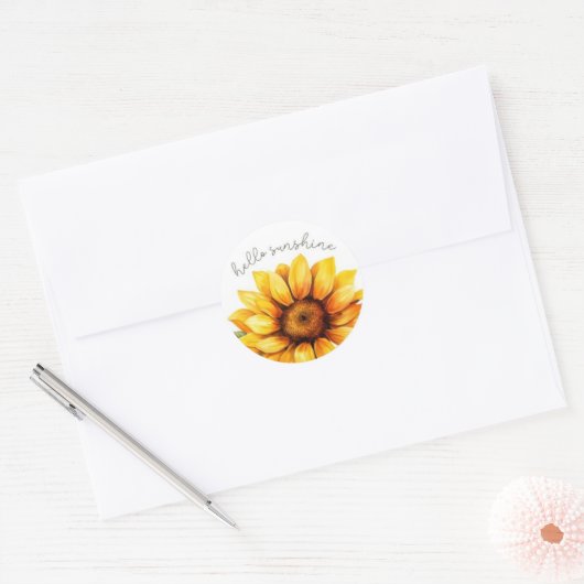 Hallo Zonnebloem "Sunshine" Stickers (Envelop)