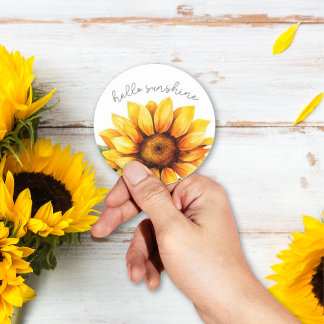 Hallo Zonnebloem "Sunshine" Stickers