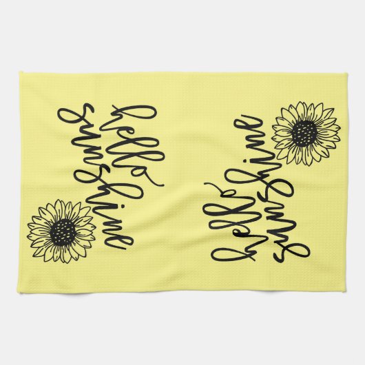 hallo Zonnebloem Theedoek (Horizontaal)