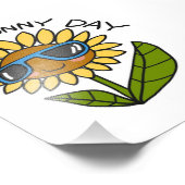 hallo Zonnebloem - Zonnebloem - Zonnebloem Foto Afdruk (Hoek)