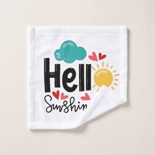 hallo zonneschijn bad handdoek (Wasdoekje)
