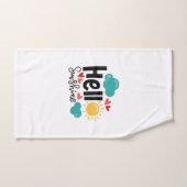 hallo zonneschijn bad handdoek (Handdoek)