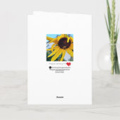 Hallo Zonneschijn! blanco wenskaart Bedankkaart (Achterkant)