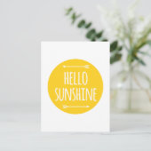 hallo zonneschijn briefkaart (Staand voorkant)