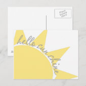 hallo zonneschijn briefkaart (Voorkant / Achterkant)