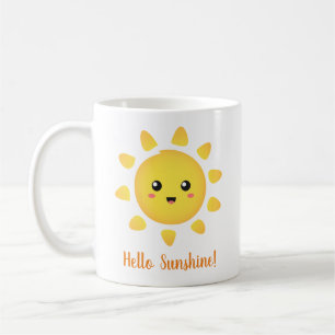 Hallo Zonneschijn Gelukkige Zon Positiviteit Koffiemok
