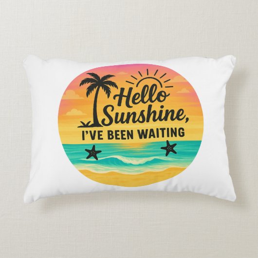 Hallo Zonneschijn - Gezellig Accent Kussen (Voorkant)
