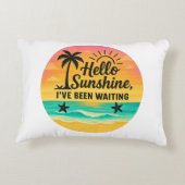 Hallo Zonneschijn - Gezellig Accent Kussen (Achterkant)