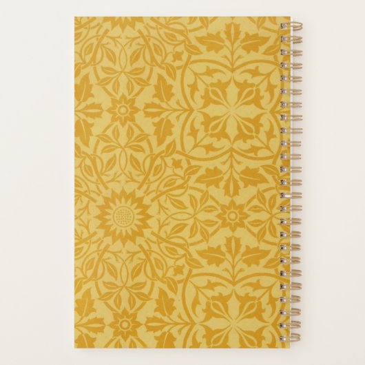 Hallo Zonneschijn Gouden Gele Bloem Planner (Achterkant)