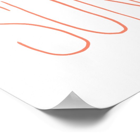 Hallo Zonneschijn Hand belettering Poster (Hoek)