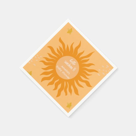 Hallo Zonneschijn hier komt het Baby shower van de Servet (Hoek)