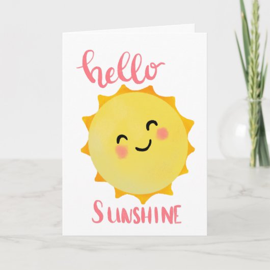 hallo zonneschijn kaart (Voorkant)